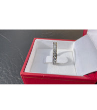 Load image into Gallery viewer, #461 - 18k White Gold, .70ct Natural Diamond Band, Size 5 1/2
