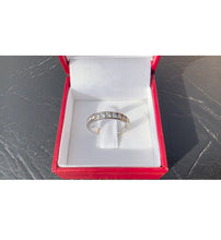 Load image into Gallery viewer, #461 - 18k White Gold, .70ct Natural Diamond Band, Size 5 1/2
