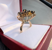 Load image into Gallery viewer, #393 - Custom Vintage 2.88ct Natural Sapphire Dinner Ring, Size 7 1/2
