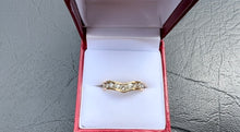 Load image into Gallery viewer, #096 - 14k Yellow Gold, Chevron Style Diamond Band, Size 6
