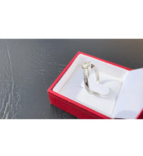 Load image into Gallery viewer, #459 - 10k White Gold, VS Natural Diamond Engagement Ring, Size 6 1/2
