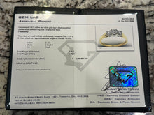 Load image into Gallery viewer, #490 - 14k Yellow Gold, Past Present Future Style Engagement Ring, Size 6 1/4
