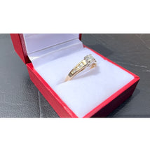 Load image into Gallery viewer, #479 - 14k Yellow Gold, 1/2 Carat Diamond Engagement Ring. Size 7 3/4
