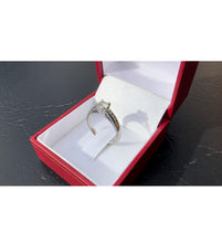 Load image into Gallery viewer, #459 - 10k White Gold, VS Natural Diamond Engagement Ring, Size 6 1/2
