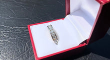 Load image into Gallery viewer, #357 - 10k, White Gold, 1.02 Carat Diamond, Channel Set Band, Size 7
