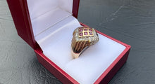 Load image into Gallery viewer, #383 - 14k Yellow Gold, Ruby &amp; Diamond Ring, Size 9.5
