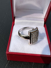 Load image into Gallery viewer, #366 - 10k White Gold, CZ Ring. Size 7.5

