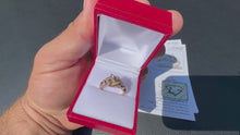 Load and play video in Gallery viewer, #870 - 14kt Rose Gold EFFY Panther Diamond Ring Size 7
