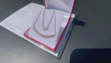 Load and play video in Gallery viewer, #821 - 14kt Yellow Gold, .40 Carat Diamond Pendant Necklace 18-20”
