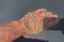 Load and play video in Gallery viewer, #887 - 10k Yellow Gold, 7mm, 25” Cuban, 28.8 Grams, Triple Box Clasp
