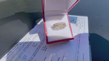 Load and play video in Gallery viewer, #839 - 14kt Yellow Gold, .39 Carat Diamond Band, Size 7
