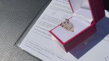 Load and play video in Gallery viewer, #846 - 14kt Yellow Gold, Sapphire &amp; Diamond Custom Ring SZ 6
