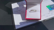 Load and play video in Gallery viewer, #819 - 10kt White Gold, 1/2 Carat Diamond Band, Size 6
