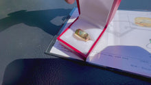 Load and play video in Gallery viewer, #845 - 18kt Yellow Gold, Hammered Finish Band, Size 6
