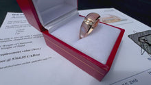 Load and play video in Gallery viewer, 907 - KABANA - 14kt Rose Gold, Mother Of Pearl Ring Sz 6 3/4
