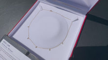 Load and play video in Gallery viewer, #812 - 14kt Yellow Gold, 1/4ct Diamond Necklace, 16-18”
