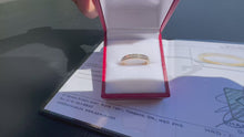 Load and play video in Gallery viewer, #817 - 14kt Princess &amp; Baguette Custom Diamond Band, Size 6
