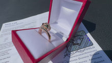 Load and play video in Gallery viewer, #859 - 14kt Rose Gold, EFFY Panther Ring Size 7
