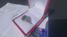 Load and play video in Gallery viewer, #865 - .925 Sterling Silver, Blue Diamond Ring, Size 8
