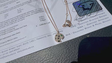Load and play video in Gallery viewer, #836 - 14kt Rose Gold EFFY
Diamond Necklace 16-18"
