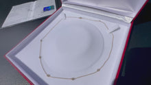 Load and play video in Gallery viewer, #791 - 14kt Yellow Gold, .30 Carat Diamond Necklace 20”
