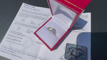 Load and play video in Gallery viewer, #876 - 14kt White Gold, .91 Carat Diamond Cushion Cut Engagement Ring, Size 5 3/4
