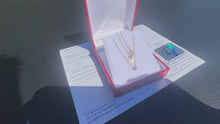 Load and play video in Gallery viewer, #852 - 18”, 18kt Yellow Gold, 1/3ct Diamond Necklace w/ Appraisal
