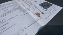 Load and play video in Gallery viewer, #851 - 14kt Rose Gold, EFFY Panther Diamond Pendant 16-18”

