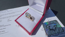 Load and play video in Gallery viewer, #891 - 2.05ct LG Oval Diamond 14kt Gold Ring, Size 5
