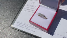 Load and play video in Gallery viewer, #834 - 14kt Yellow Gold, Oval Diamond Band Size 7
