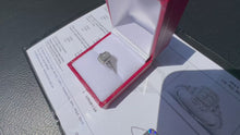 Load and play video in Gallery viewer, #801 - 14kt White Gold, 3/4 Carat Diamond Ring, Size 6
