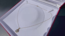 Load and play video in Gallery viewer, #807 - 1/2 Carat Diamond Cluster Pendant &amp; 10k Chain. 18”
