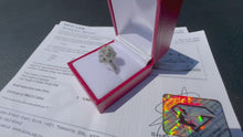 Load and play video in Gallery viewer, #869 - 14kt White Gold EFFY Diamond Panther Ring, Size 7
