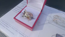 Load and play video in Gallery viewer, #773 - 10kt Tri Colour Gold, 1.00 Carat Diamond Ring, Size 7 1/2
