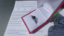 Load and play video in Gallery viewer, #902 - 14kt White Gold Sapphire &amp; Diamond Ring, Size 6
