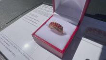 Load and play video in Gallery viewer, #825 - 14kt Rose Gold &amp; Fire Opal Ring, Size 8
