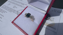 Load and play video in Gallery viewer, #900 - 14kt Yellow Gold, Sapphire &amp; Diamond Ring Size 6
