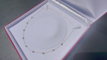 Load and play video in Gallery viewer, #800- 14kt Yellow Gold, 1.08ct Sapphire Necklace 18-20”
