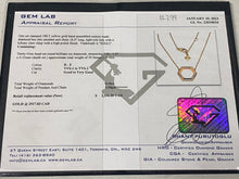 Load image into Gallery viewer, #299 - Birks 16-18”, 18k Diamond Necklace / Pendant. VVS Diamonds.
