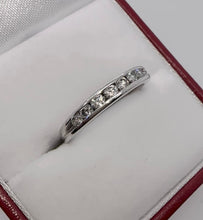 Load image into Gallery viewer, #358 - .35ct VVS, Platinum, Birks Diamond Band, Size 6
