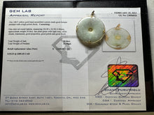 Load image into Gallery viewer, #309 - 14kt Yellow Good, 20ct Jadeite, Goodluck &amp; Fortune Pendant, 1.5” w/ 18” 10k Necklace
