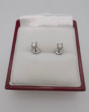 Load image into Gallery viewer, #352 - .30 Carat Diamond, Screwback Studs, 14k White Gold, NEW
